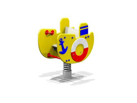 Качалка на пружине катерок